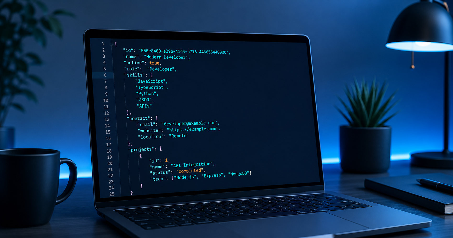 Developer using Octosync's free online JSON Formatter tool to clean and validate code